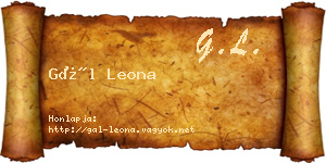 Gál Leona névjegykártya