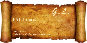 Gál Leona névjegykártya