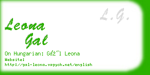 leona gal business card